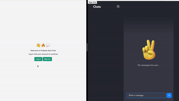 Firebase and Next JS chat app with Chat Engine.